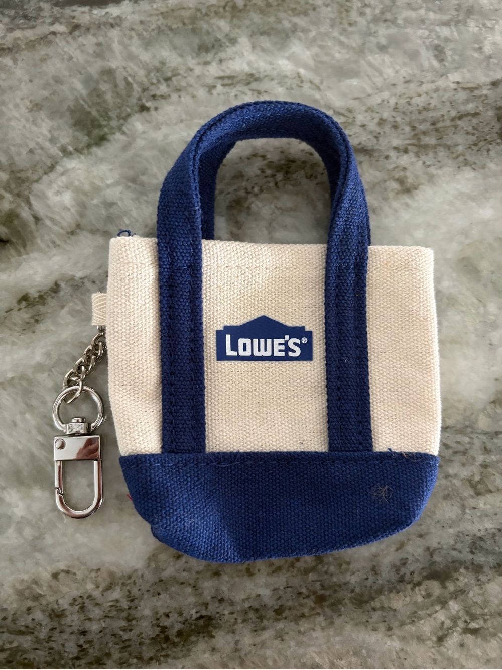 Lowe’s bag charm keychain
